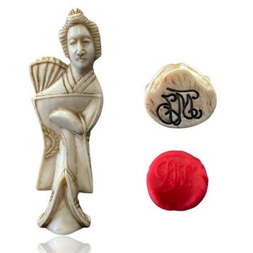 Sinete japonês (Okimono ou Netsuke) - Zegel Antiek - oud