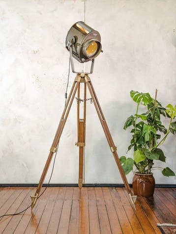 ADB BELGIUM - Statief vloerlamp - SP.1000 - Metaal, Hout -