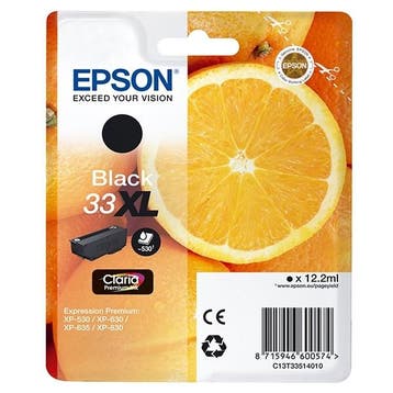 Epson 33XL (T3351) inktcartridge zwart hoge capaciteit, Verzenden, Nieuw, Epson
