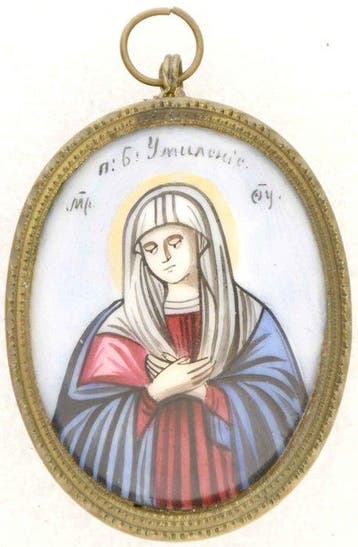 Icoon - Moeder Gods - Emaille