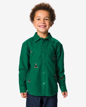 HEMA Takkie kinderoverhemd groen 30% korting ; vanaf 9.99, Verzenden, Nieuw