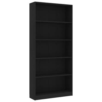 Open Kast 175cm - Zwart | Tweedekansje | OP=OP, Huis en Inrichting, Met plank(en), Strak en klassiek, Zo goed als nieuw, Minder dan 25 cm