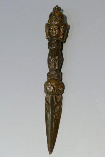 Phurba - Brons - Tibet - 17de-18de eeuw