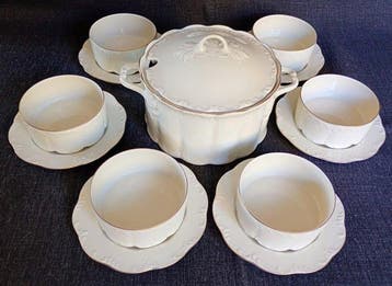Rosenthal - Tafelservies (13) - Mod. Classic Rose - 24 kt