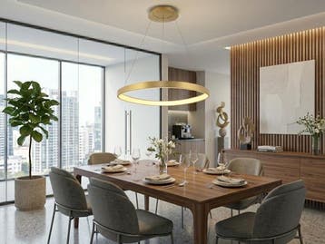 Veiling - Hanglamp Goud 62cm 50W LED CCT 3 Kleur & 3 Stappen, Nieuw