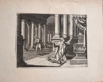 Matthäus Merian d. Ä., after - Christus im Haus von Martha