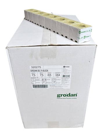 Grodan Startblok, groot gat, 38 mm (per doos 384 st), Tuin en Terras, Ophalen of Verzenden