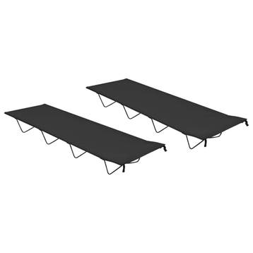 vidaXL Campingbedden 2 st 180x60x19 cm oxford stof en staal, Verzenden, Nieuw