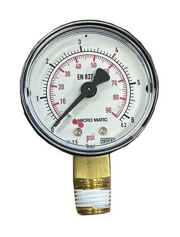 Micro matic drukmeter 0-4 bar, Ophalen of Verzenden