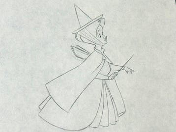 Walt Disney - Originele animatietekening Fauna - Sleeping, Nieuw