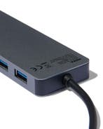 HEMA USB C hub grijs, Verzenden, Nieuw