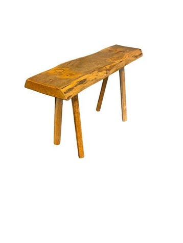 Kruk - Hout - Brutalistisch/Wabi-Sabi