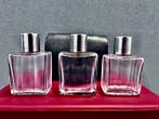 Art Deco Toiletset (4) - Argento, Cristallo, Saffiano leer, Antiek en Kunst