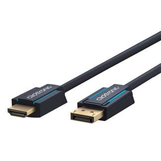 DisplayPort naar HDMI kabel | Clicktronic | 5 meter, Audio, Tv en Foto, Audiokabels en Televisiekabels, Nieuw, Verzenden