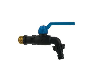 Buitenkraan / Gevelkraan vorstbestendig 1/2 zwart, Ophalen of Verzenden, Nieuw