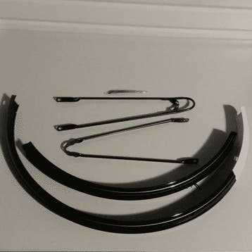 Spatborden set oma fiets (zonder gouden lijn), Fietsen en Brommers, Fietsonderdelen, Verzenden, Nieuw, Budgetfietsonderdelen.nl