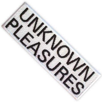Joy Division - Unknown Pleasures Text Patch off. merchandise, Ophalen of Verzenden, Nieuw, Kleding
