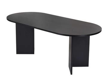 Asir 746NRD1110 Eettafel Hout Zwart van 299 voor 125, Huis en Inrichting, Ophalen, Nieuw, 50 tot 100 cm, Vijf personen of meer