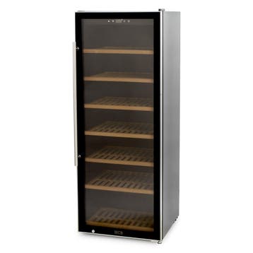 HCB Luxe wijnkoelkast - 137 flessen - enkele zone - zwart -, Verzenden, Nieuw in verpakking