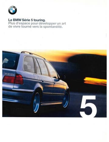 1999 BMW 5 SERIE TOURING BROCHURE FRANS, Nieuw, BMW, Author