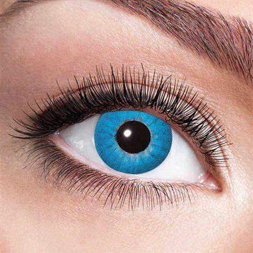 Kleurlenzen Electro blue – maandlenzen, Verzenden, Nieuw, Feestartikel