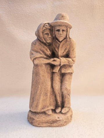 Beeldje, LAddio - 23 cm - Steen
