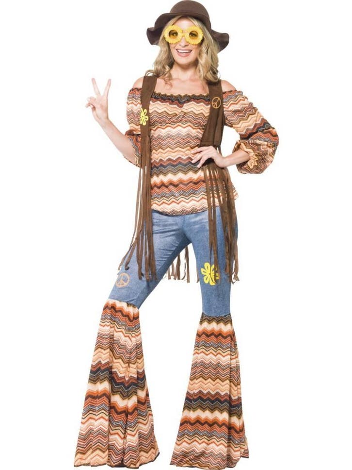 Harmonie Hippie kostuum vrouw, Kleding | Dames, Carnavalskleding en Feestkleding, Nieuw, Ophalen of Verzenden