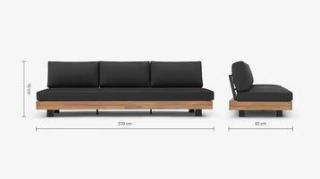 Hoek Loungeset Los Angeles Antraciet Acacia The Outsider, Verzenden, Nieuw