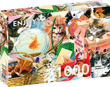 Curious Cats Puzzel (1000 stukjes) | Enjoy Puzzle - Puzzels, Verzenden, Nieuw