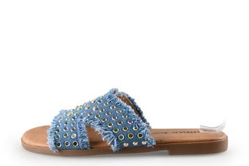 Ann Rocks Slippers in maat 37 Blauw, Slippers, Ann Rocks, Zo goed als nieuw, Verzenden