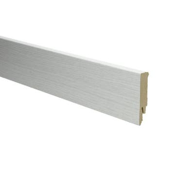 Rechte folieplint 70x14 eiken katoenwit (Folie plinten), Overige materialen, Verzenden, 50 tot 150 cm, Overige typen