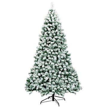 2dekans | Coast Besneeuwde Kunstkerstboom Wit/Groen – 225 cm, Diversen, Kerst, Ophalen of Verzenden, Zo goed als nieuw