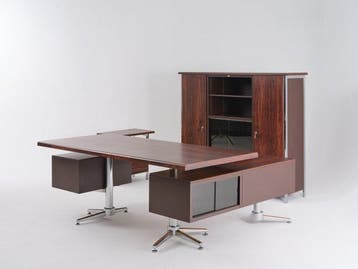 Cortal 80´s - Bureauset (3) - Executive - Staal, Hout, Antiek en Kunst