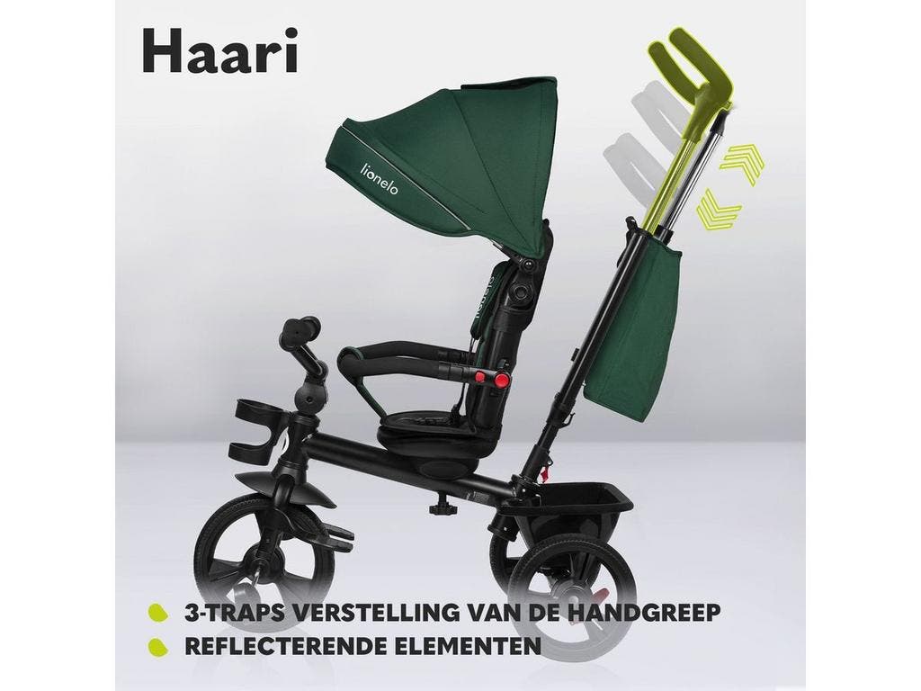 Lionelo Haari Kinder Driewieler 4 in 1, Draaibare Zitting, 1,5 tot 5