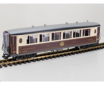 LGB 32650 Salonwagen Fleche dOr No 4015, Metallrader, in..., Hobby en Vrije tijd, Overige typen, Ophalen of Verzenden, Zo goed als nieuw
