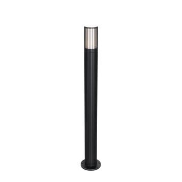 Design buiten paaltje zwart 80 cm IP44 - Boris, Verzenden, Nieuw, Aluminium