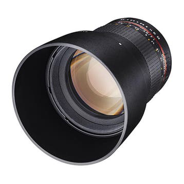 Samyang 85mm f/1.4 AS IF UMC Canon EF-mount objectief, Verzenden, Gebruikt, Samyang, Telelens