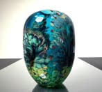 Maxence Parot - Vaas - Unieke vaas, kleuren en goud - Glas