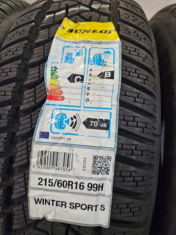 215/60/16 99H DUNLOP WINTERBANDEN NIEUW MEGA ACTIE !, Ophalen, 215 mm, 16 inch, Nieuw