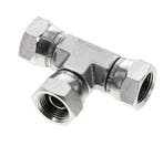 T-koppeling G3/8 Binnendraad Staal hydrauliek 400bar, Verzenden, Nieuw