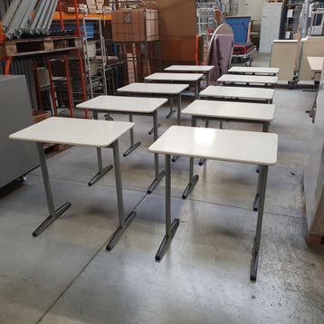 VS schooltafels - 76x70x50 cm - crème/wit blad (alleen per s, Ophalen of Verzenden, Nieuw