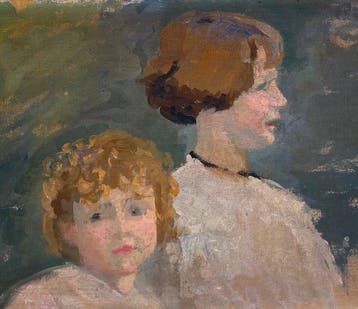 Franse school (XIX) - Portrait de frère et Sœur (Vendu sans