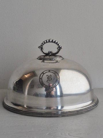 Late 19th Century - Serveerschaal - Verzilverd - Antieke, Antiek en Kunst, Curiosa en Brocante