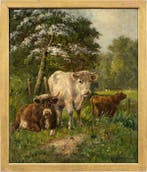 European school (XIX) - Cattle in a Meadow