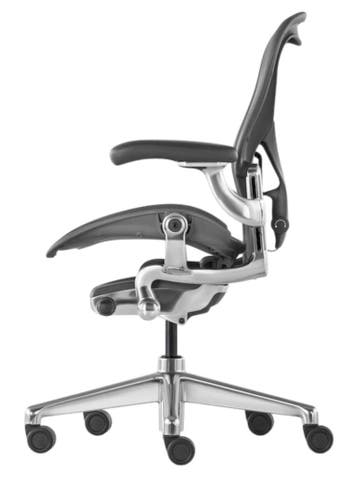 Herman Miller Aeron Remastered Graphite Polished, Verzenden, Zwart, Zo goed als nieuw, Bureaustoel