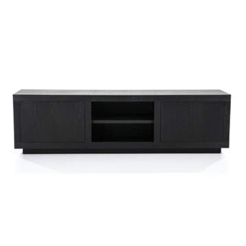 TV-Meubel Helsinki - 160cm - Zwart - 95720 - tv-meubels, Nieuw, Overige materialen