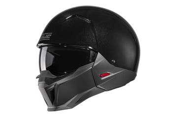 HJC i20 Solid Zwart / Semi Flat Titanium Jethelm, Nieuw met kaartje, XXL, Heren, Verzenden