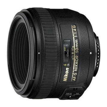 Nikon AF-S 50mm f/1.4G objectief - Tweedehands, Audio, Tv en Foto, Fotografie | Lenzen en Objectieven, Verzenden, Gebruikt, Nikon