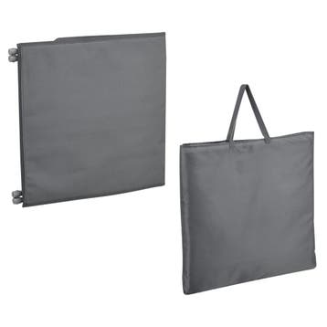 Strandmat Donostia met rugleuning set van 2 donkergrijs [en., Verzenden, Nieuw