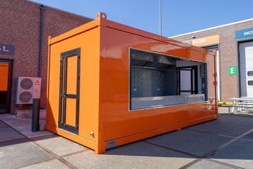 Horeca container 20ft | Showroommodel | Oranje, Ophalen